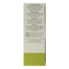 Jacob Hooy Venkel thee 20 Zakjes