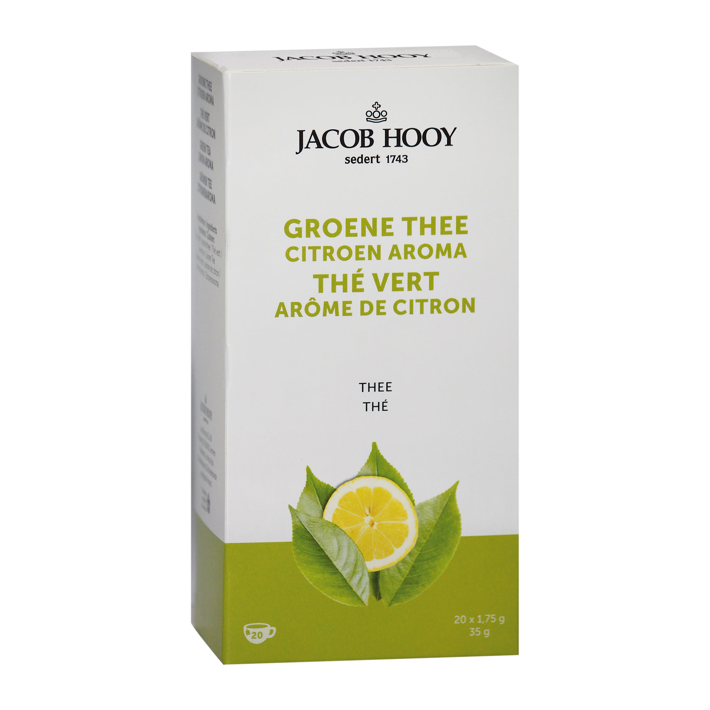 Jacob Hooy Groene thee citroen 20 Zakjes