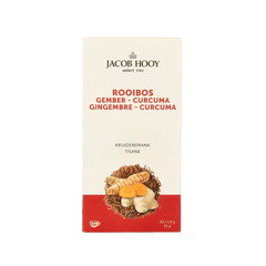 Jacob Hooy Rooibos gember curcuma thee 20 Zakjes