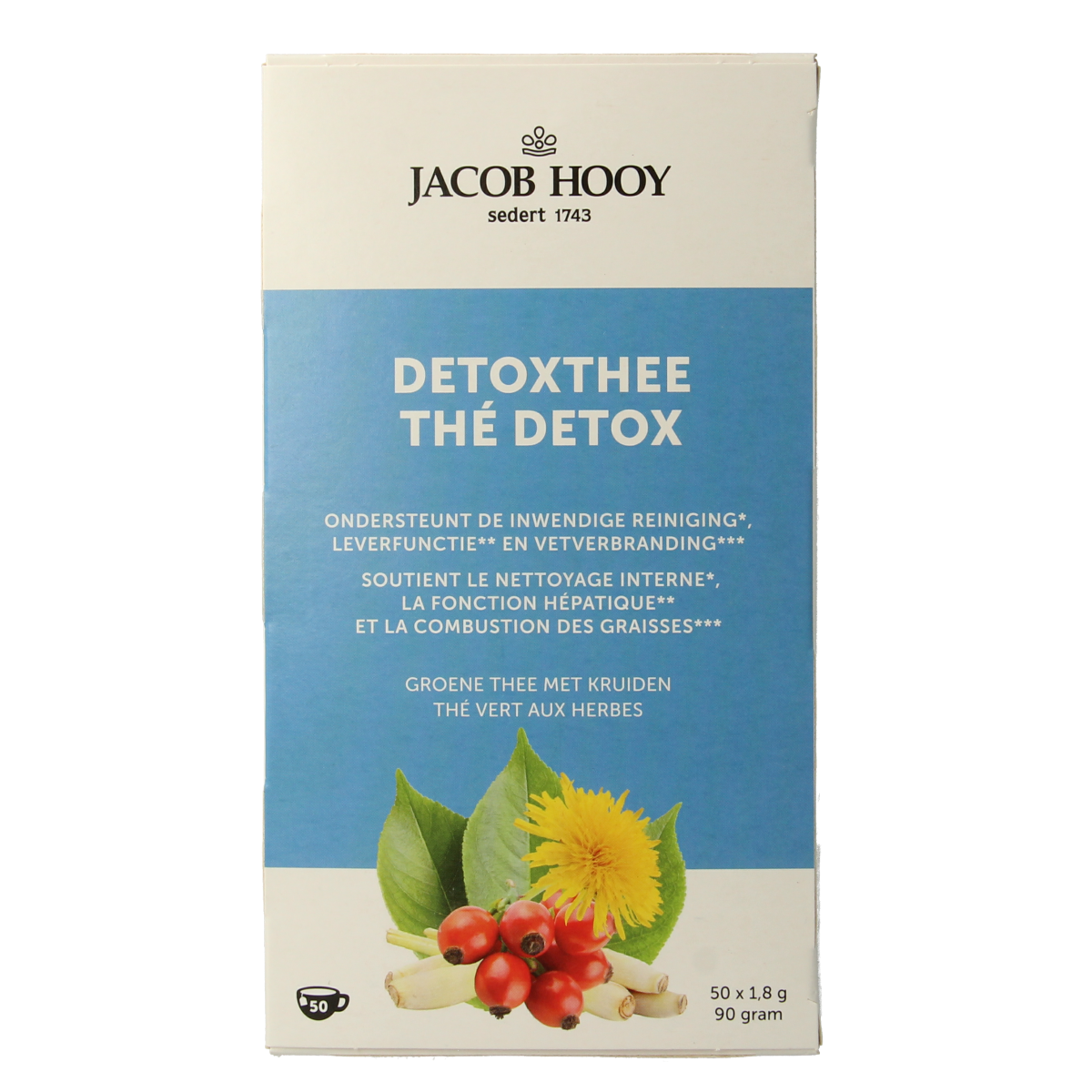 Jacob Hooy Detox theezakjes 50.00 Zakjes
