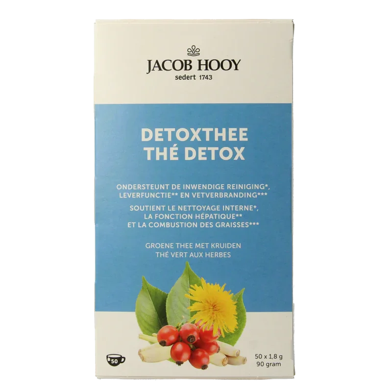 Jacob Hooy Detox theezakjes 50 Zakjes