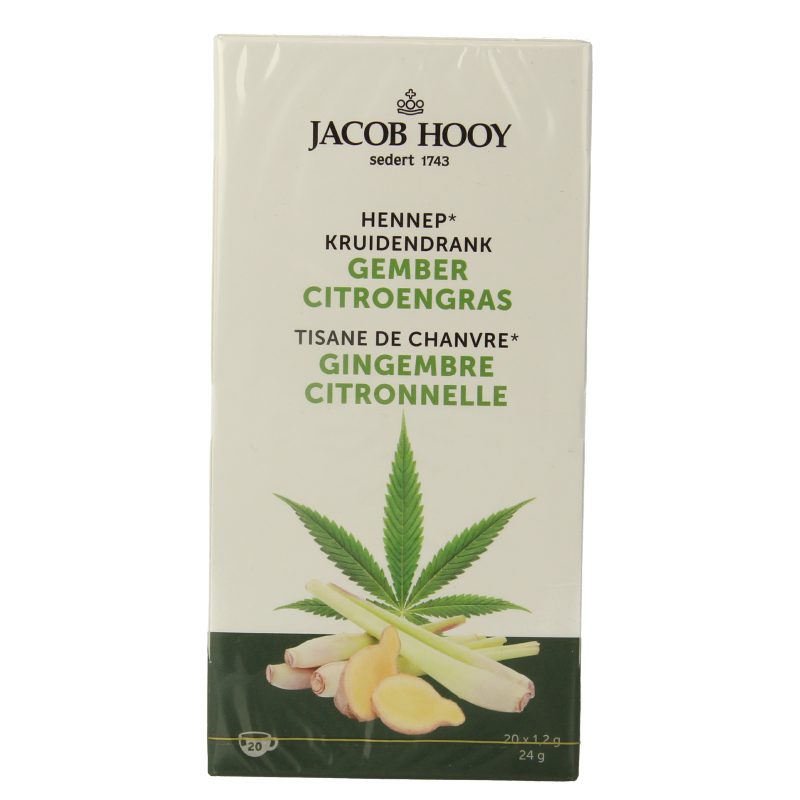 Jacob Hooy Hennep gember citroengras 12 Stuks