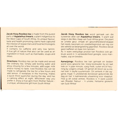 Jacob Hooy Rooibosthee cranberry 40 Zakjes