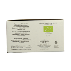 Jacob Hooy Rooibosthee sakkies bio 80 Zakjes