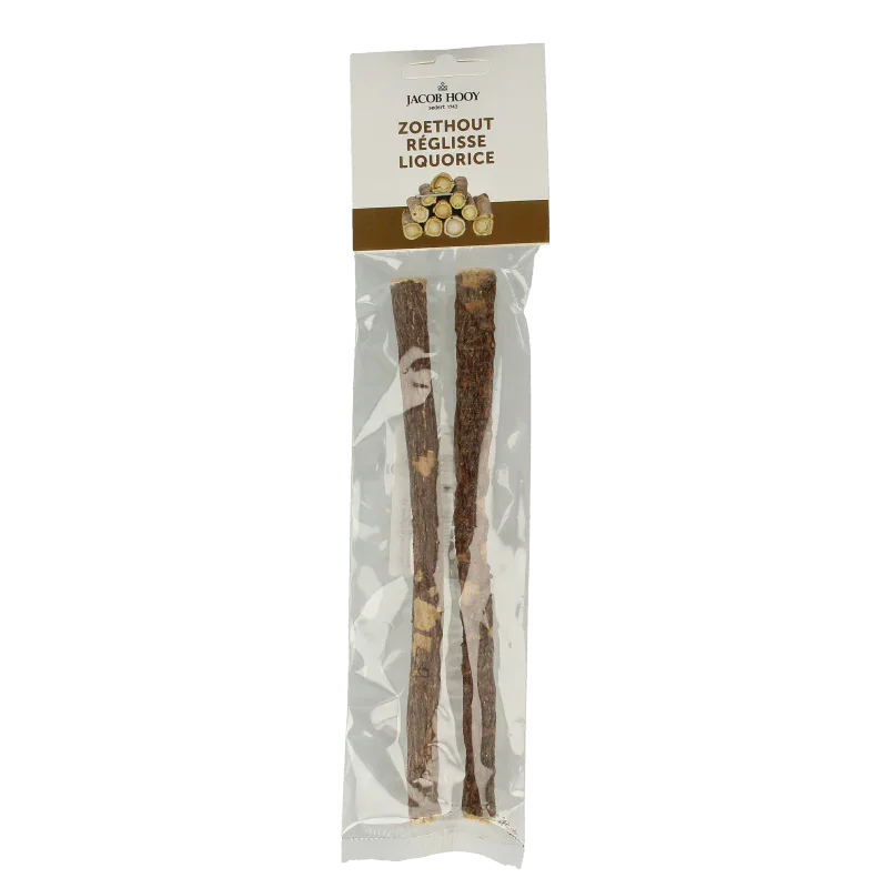 Jacob Hooy Zoethout stokjes zakje 2 Stuks