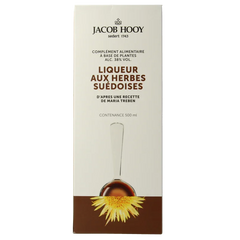 Jacob Hooy Zweedse kruidenbitter groot 500 Milliliter