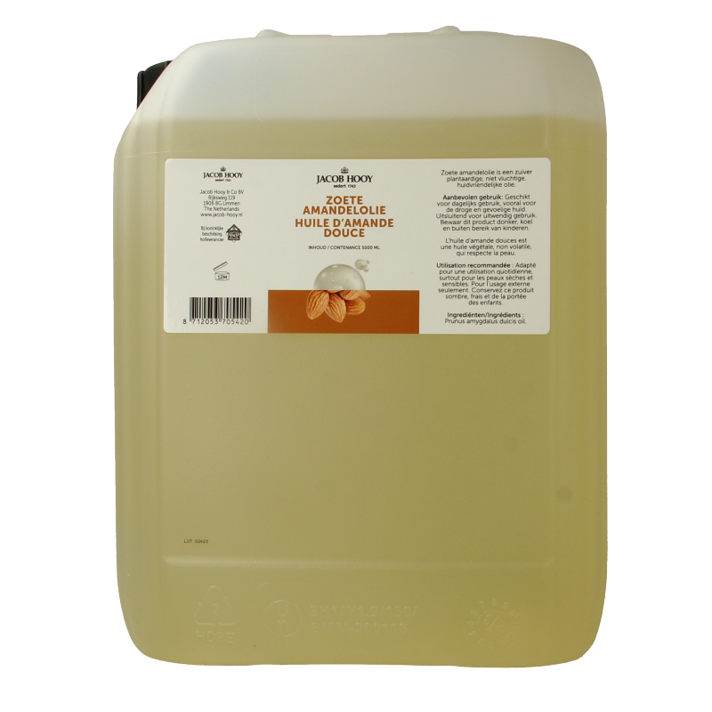 Jacob Hooy Amandelolie zoet 5000 Milliliter