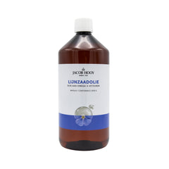Jacob Hooy Lijnzaad olie inwendig koudgeperst 1 Liter
