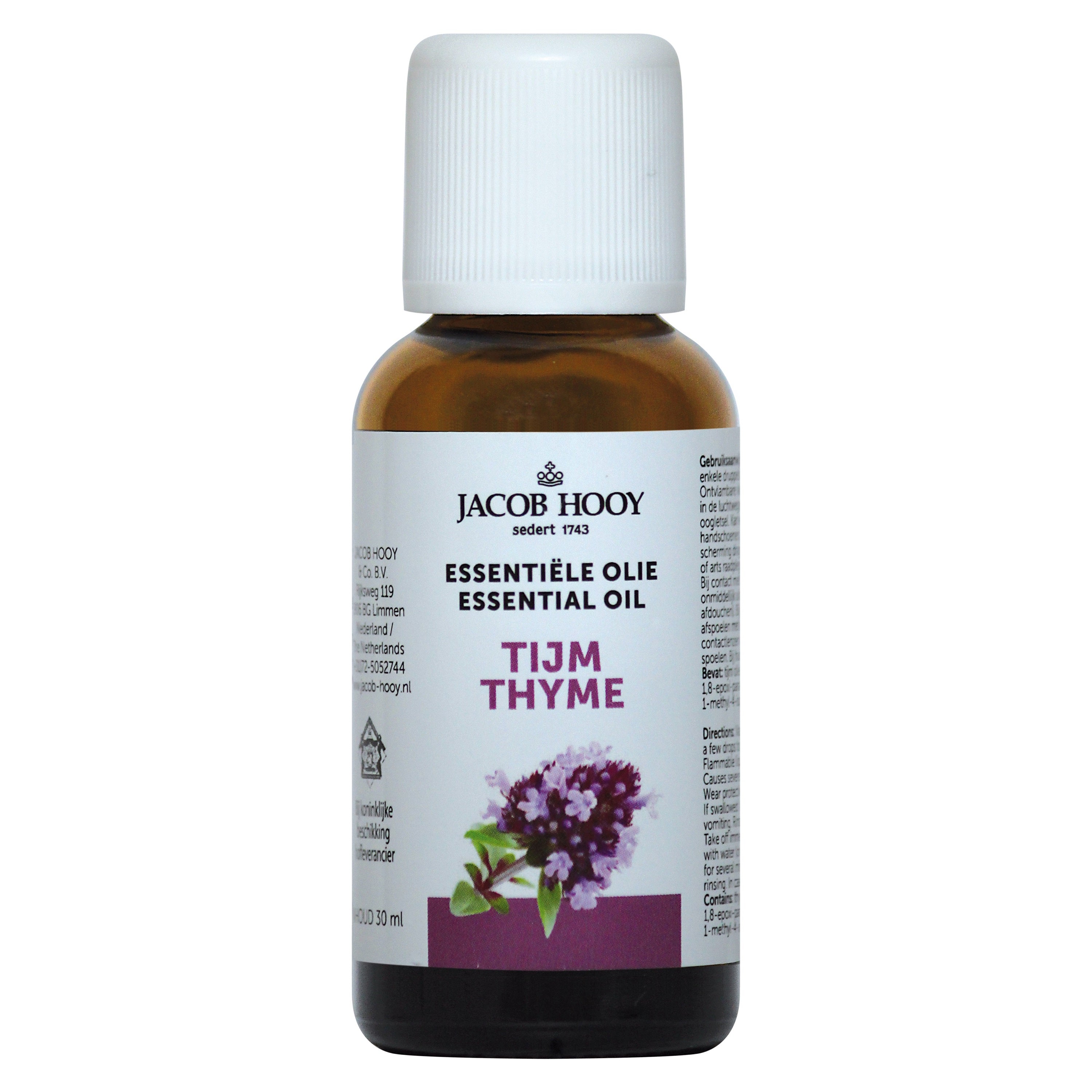 Jacob Hooy Tijm olie 30 Milliliter