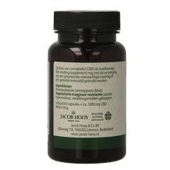 Jacob Hooy CBD Capsules 20mg 60 Capsules