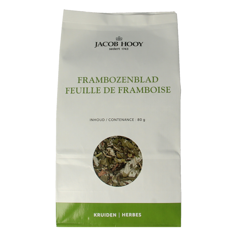 Jacob Hooy Frambozenblad 80.00 Gram