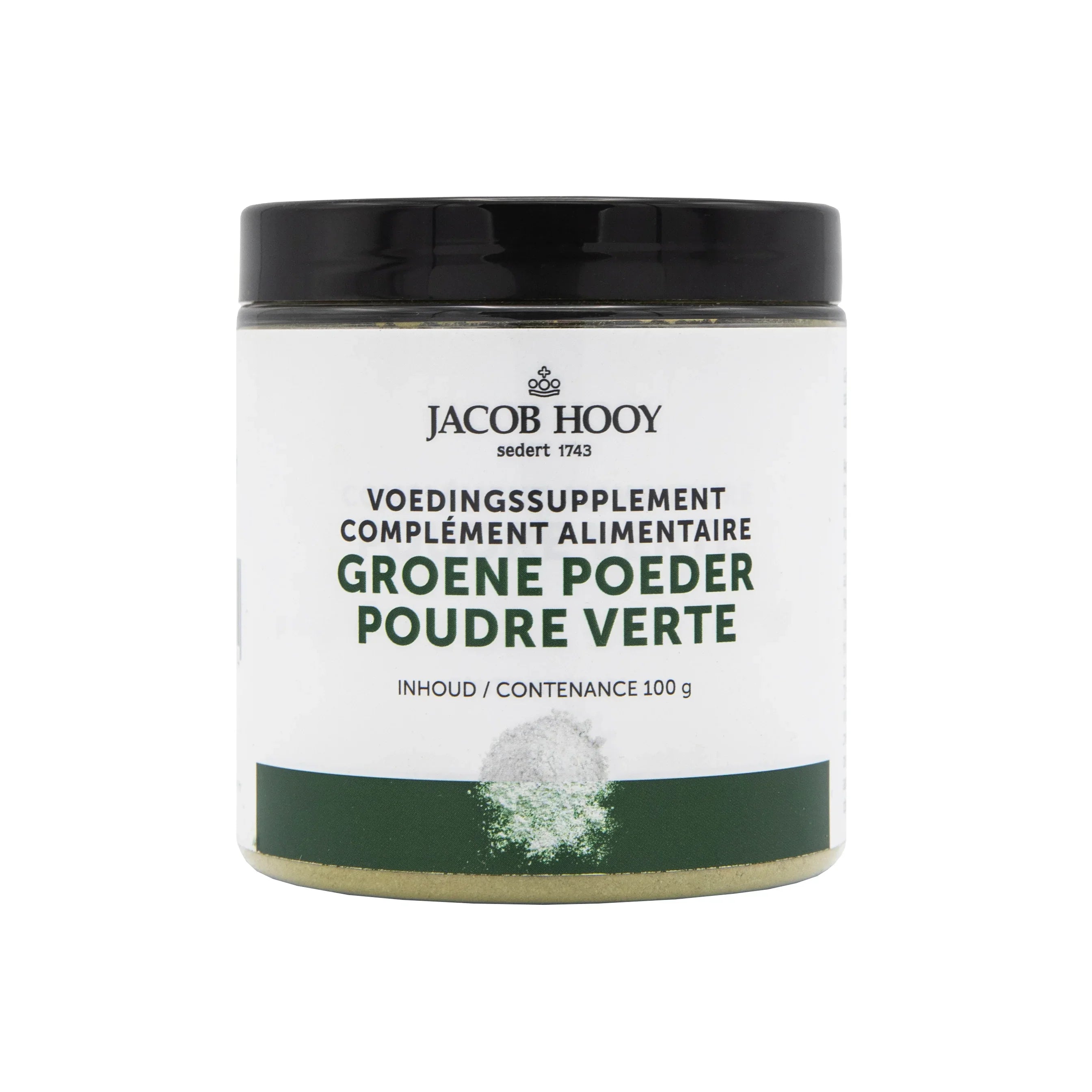 Jacob Hooy Groene poeder pot 100 Gram
