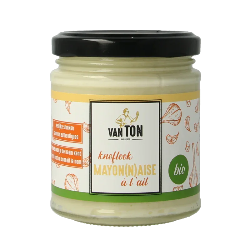 Van Ton Mayonaise knoflook bio 160 Gram