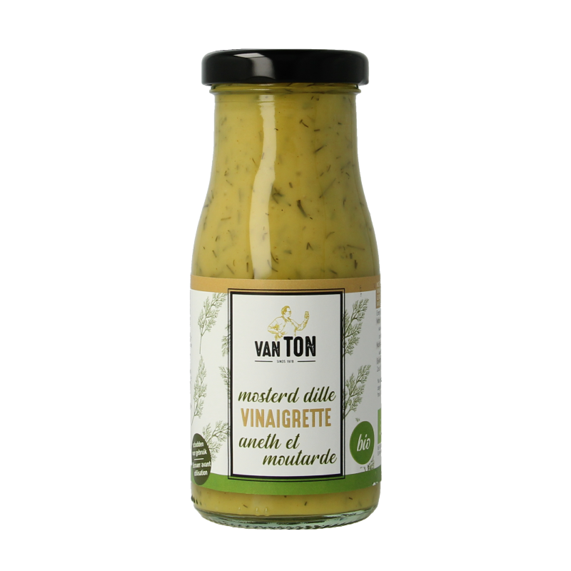 Van Ton Mosterd dille dressing bio 150.00 Milliliter