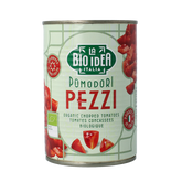 Bioidea Tomatenstukjes in blik bio 400 Gram