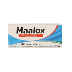 Maalox Kauwtabletten 200/400mg 40.00 Kauwtabletten