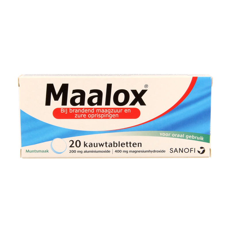 Maalox Kauwtabletten 200/400mg 20.00 Kauwtabletten