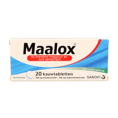 Maalox Kauwtabletten 200/400mg 20.00 Kauwtabletten