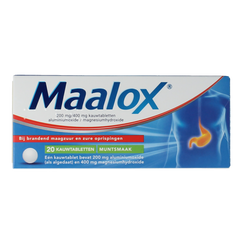 Maalox Kauwtabletten 200/400mg 20.00 Kauwtabletten