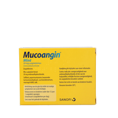Mucoangin Mint suikervrij 20mg 18 Zuigtabletten