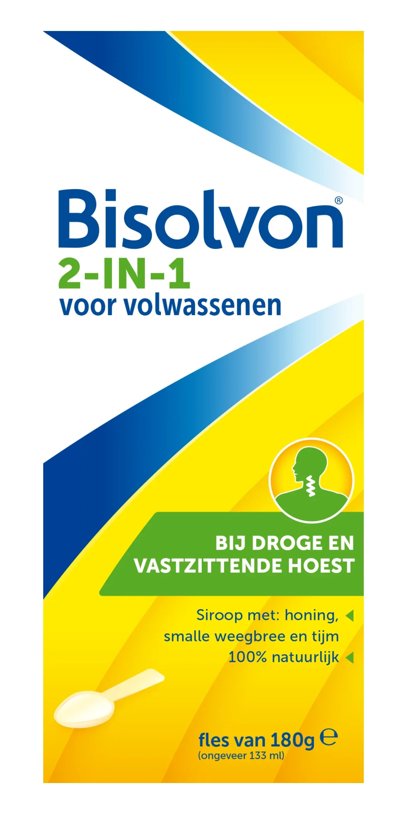 Bisolvon Drank 2-in-1 volwassenen 133 Milliliter