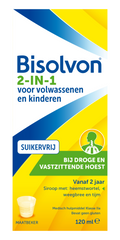 Bisolvon Drank 2-in-1 suikervrij 120 Milliliter