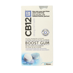 CB12 Mondverzorging boost kauwgom strong mint 10 Stuks