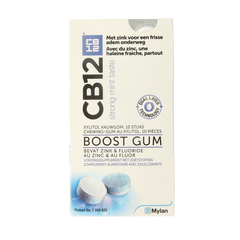CB12 Mondverzorging boost kauwgom strong mint 10.00 Stuks