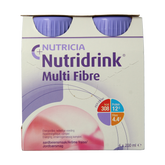Nutridrink Multi fibre aardbei 200ml 4.00 Stuks