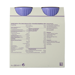 Nutridrink Multi fibre aardbei 200ml 4 Stuks