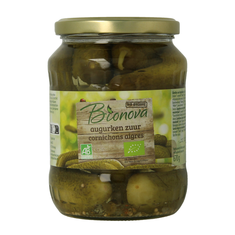 Bionova Augurken zuur bio 670 Gram