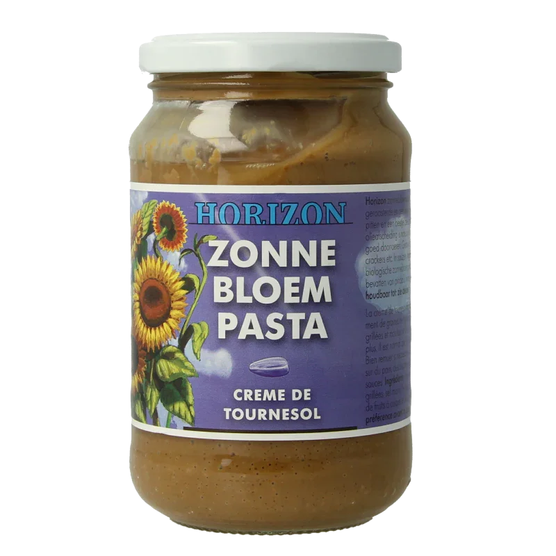 Horizon Zonnebloempasta met zout eko bio 350 Gram