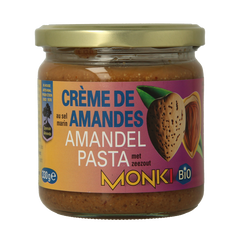 Monki Amandelpasta met zout bio 330 Gram