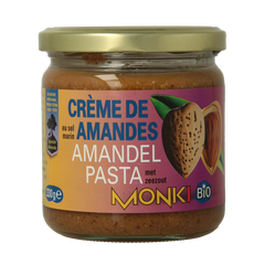 Monki Amandelpasta met zout bio 330.00 Gram