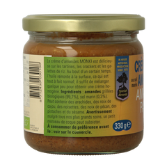 Monki Amandelpasta met zout bio 330.00 Gram