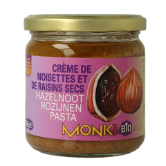 Monki Hazelnoten-rozijnenpasta eko bio 330 Gram