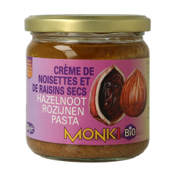 Monki Hazelnoten-rozijnenpasta eko bio 330.00 Gram