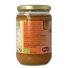 Monki Pindakaas crunchy met zout eko bio 650 Gram