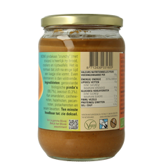 Monki Pindakaas crunchy met zout eko bio 650 Gram