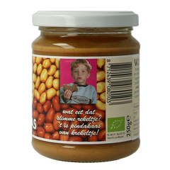 Krekeltje Pindakaas met zout eko bio 250.00 Gram