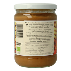 Krekeltje Pindakaas met zout eko bio 500 Gram