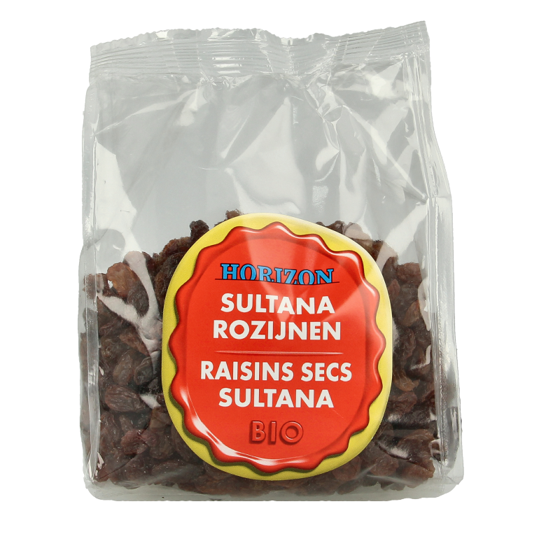 Horizon Rozijnen sultana bio 250.00 Gram