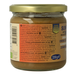 Monki Zonnebloempasta bio 330.00 Gram