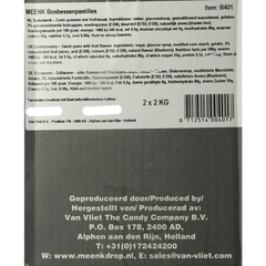Meenk Bosbessen pastilles 4000.00 Gram