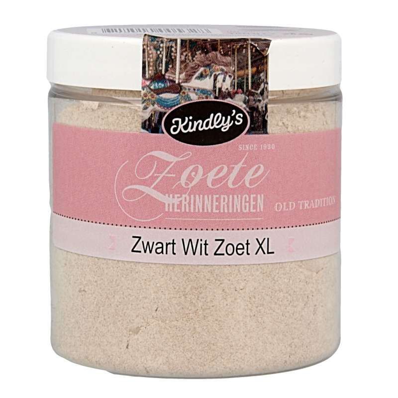 Kindly's Zwart wit zoet XL 150 Gram