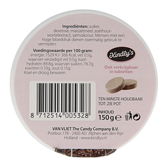 Kindly's Zwart wit zoet XL 150 Gram