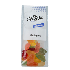 De Bron Fruitgums suikervrij 90.00 Gram