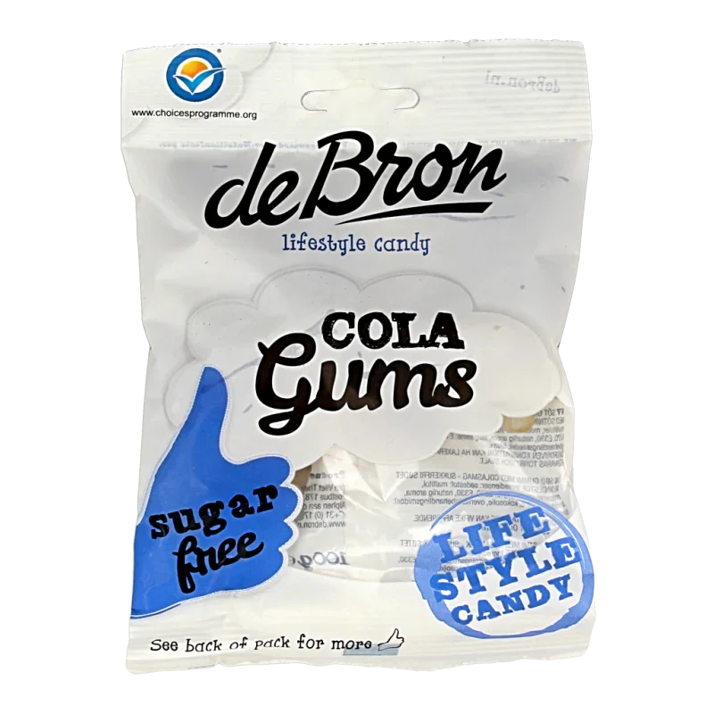 De Bron Cola gums suikervrij 100 Gram