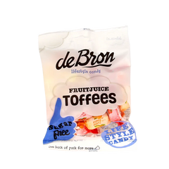 De Bron Fruit toffee suikervrij 90 Gram