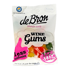 De Bron Winegums English suikervrij 100 Gram